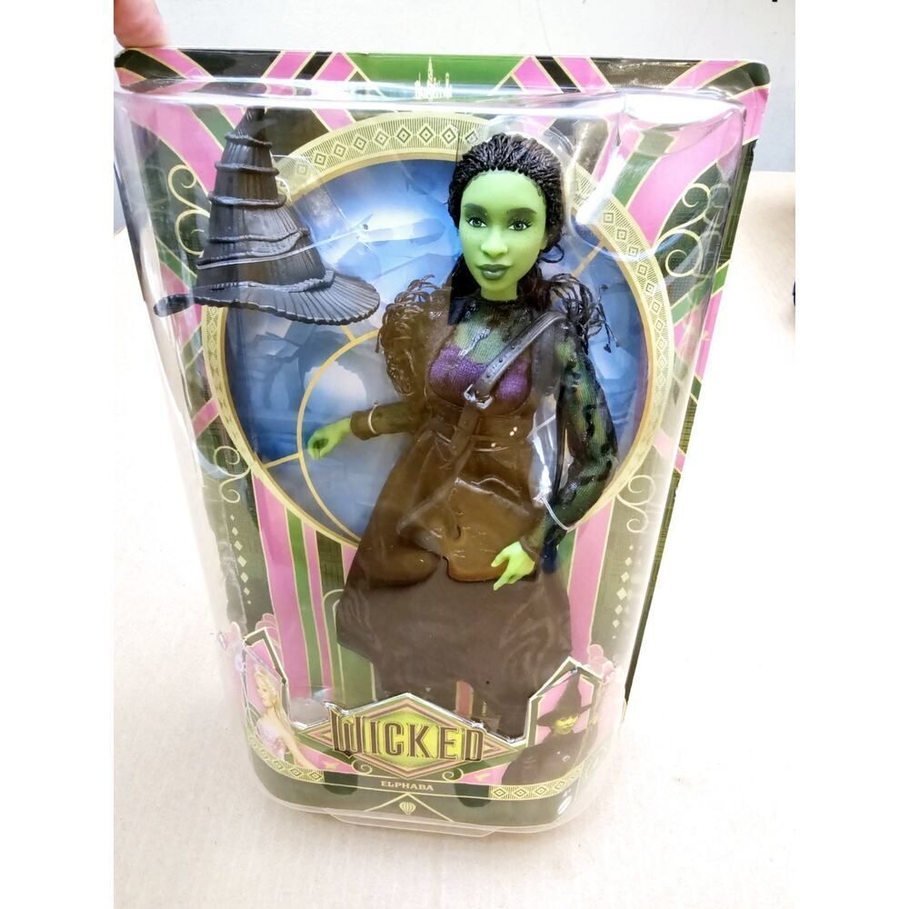 Mattel Wicked Movie Elphaba Fashion Doll URL Error Misprint In Hand